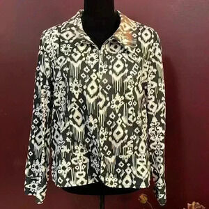 Erin (London) Tribal Print Zip Up Women’s PL Jacket
